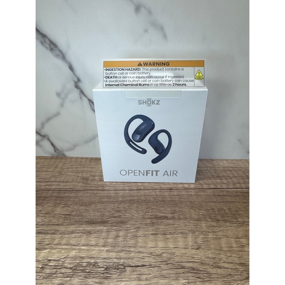 Shokz OpenFit Air Wireless Open-Ear Headphones Bluetooth Earbuds Blue - Picture 3 of 5